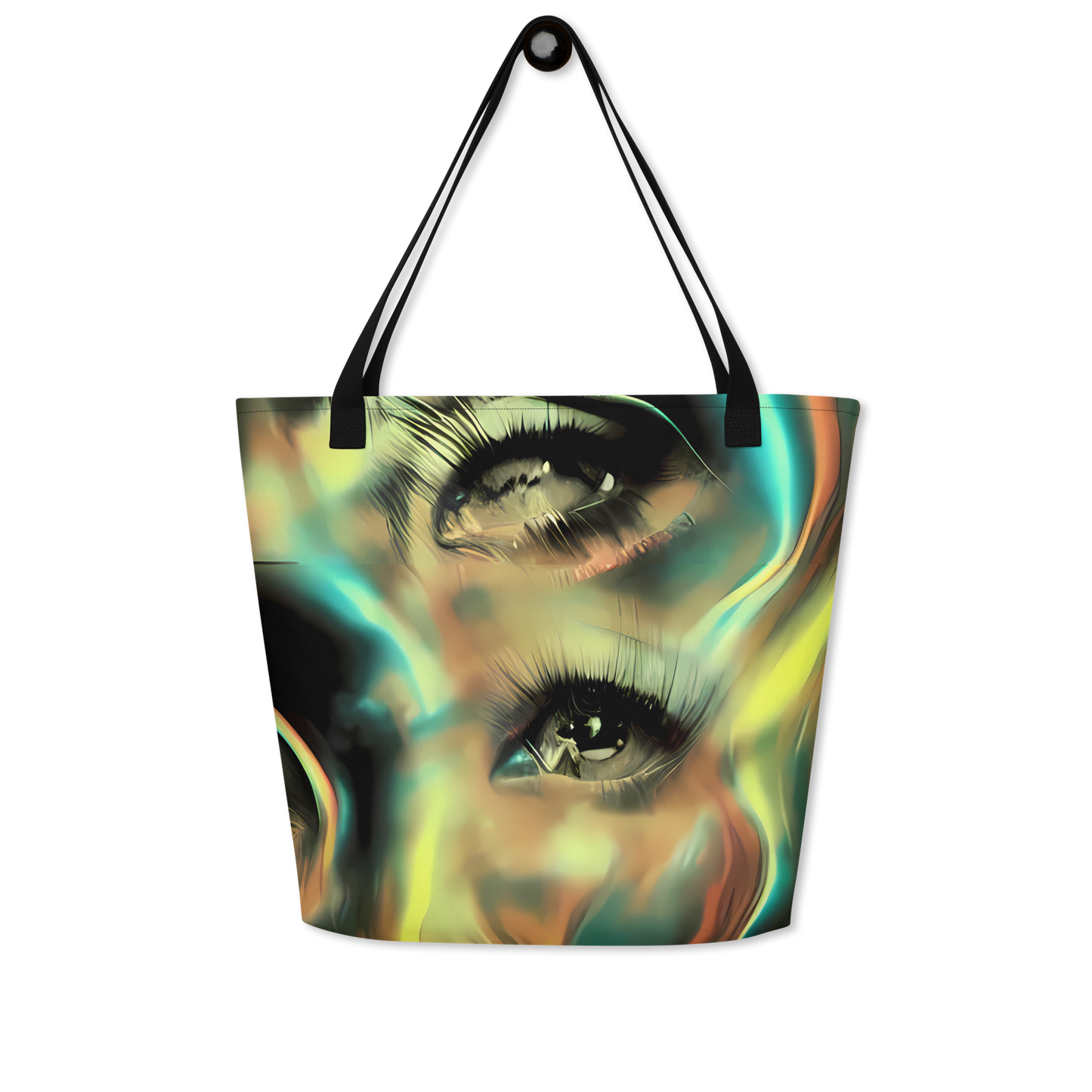 Large Tote Bag w/ Pocket - Newtonian Visage