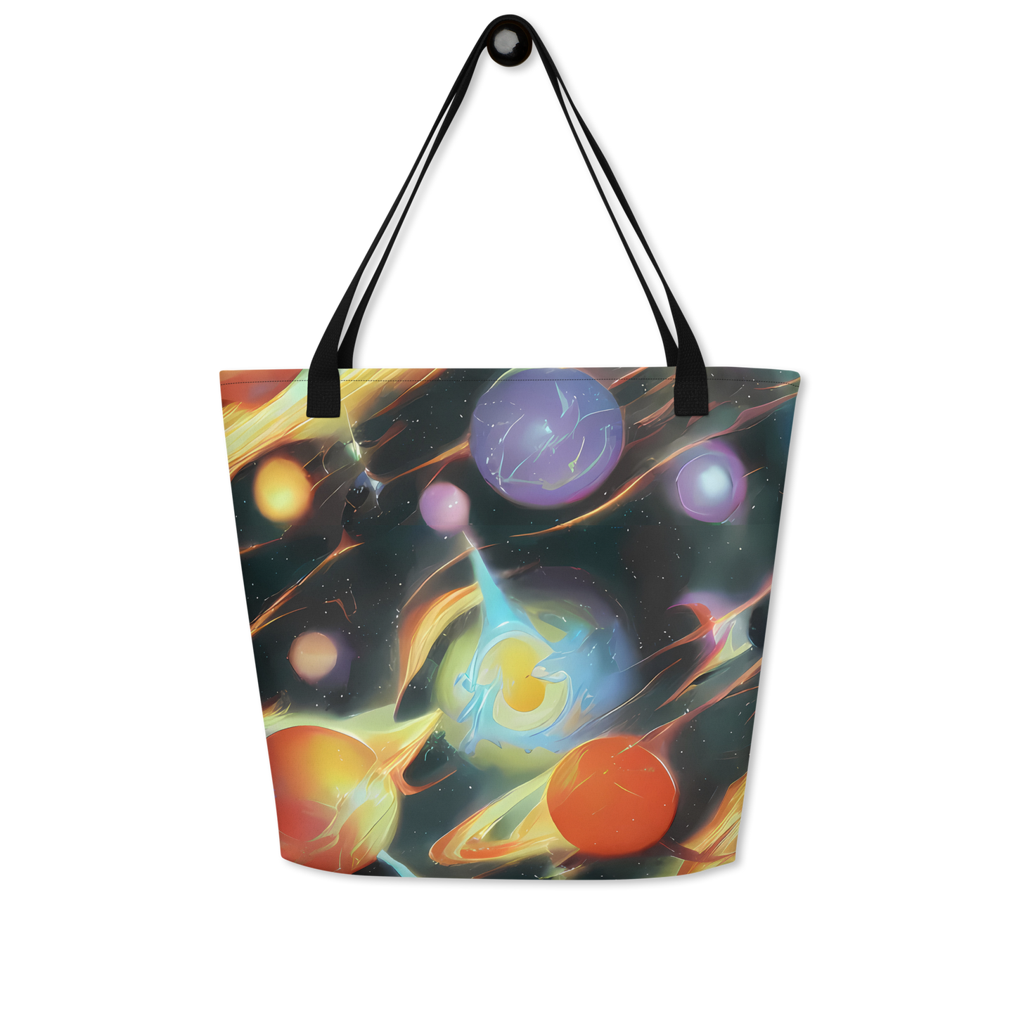 Large Tote Bag w/ Pocket - Fabritius Fantasy