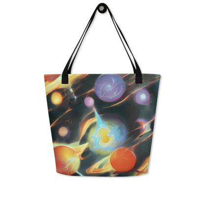 Large Tote Bag w/ Pocket - Fabritius Fantasy