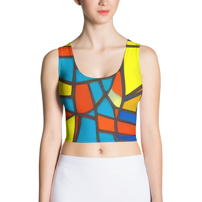 Crop Top - Mondrian Mesh