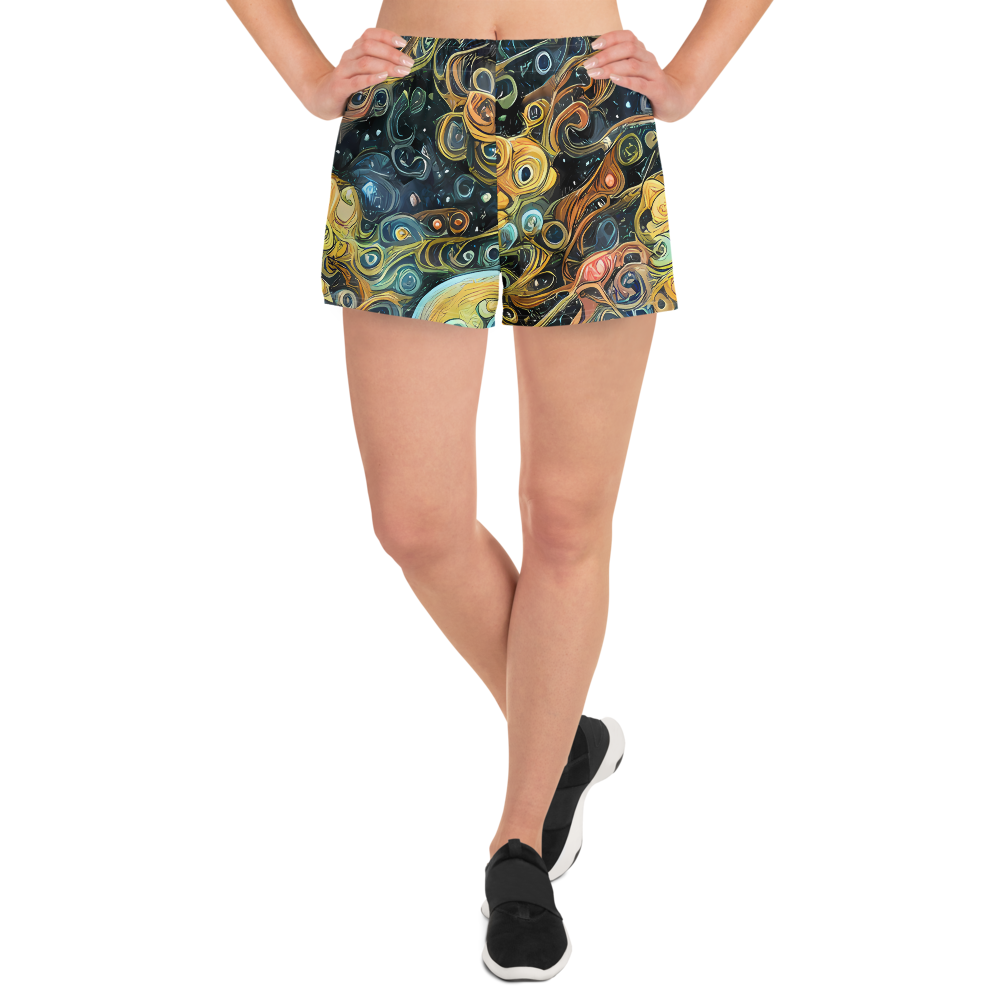 Women’s Athletic Shorts - Wild Cosmos