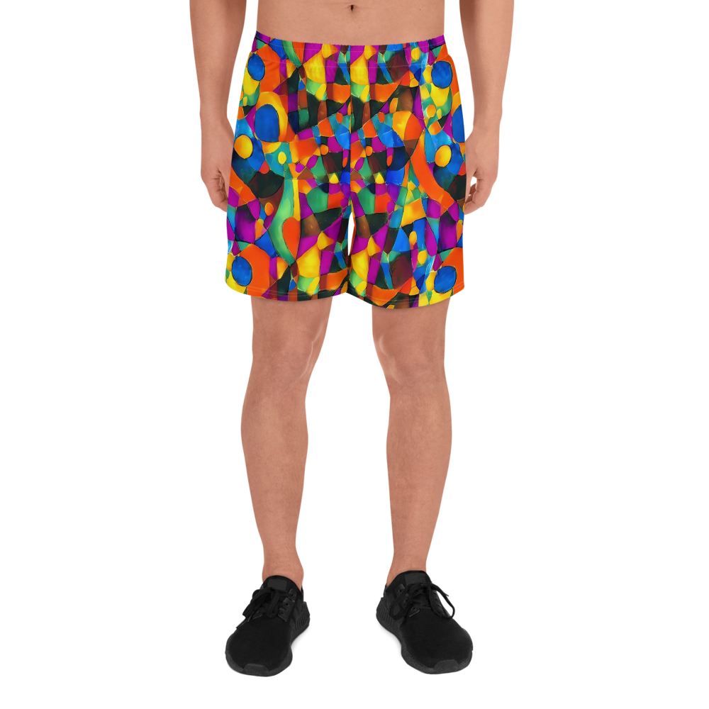 Men's Athletic Shorts - Galactic Jigsaw