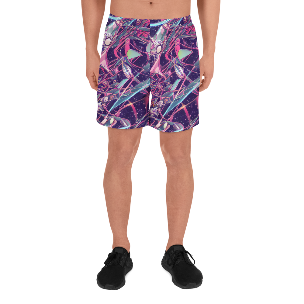 Men's Athletic Shorts - Neo-Tokyo Twirl