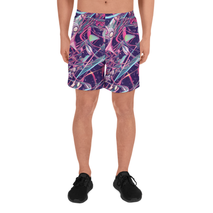 Men's Athletic Shorts - Neo-Tokyo Twirl