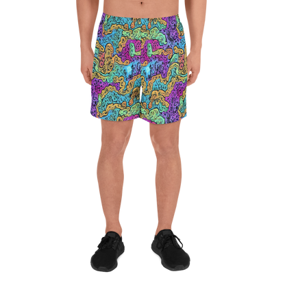 Men's Athletic Shorts - Intergalactic Graffiti