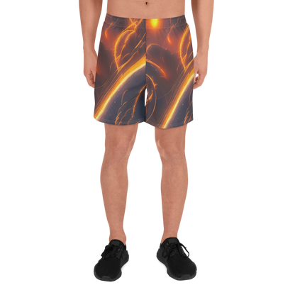 Men's Athletic Shorts - Inferno Spirals