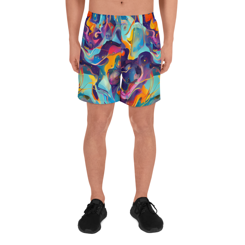 Men's Athletic Shorts - Whimsical Fusion