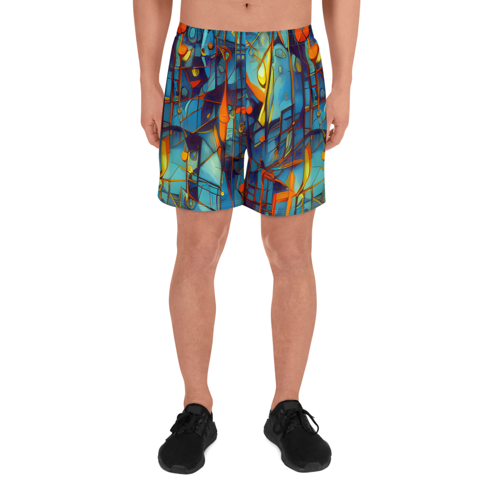 Men's Athletic Shorts - Abstract Eddy