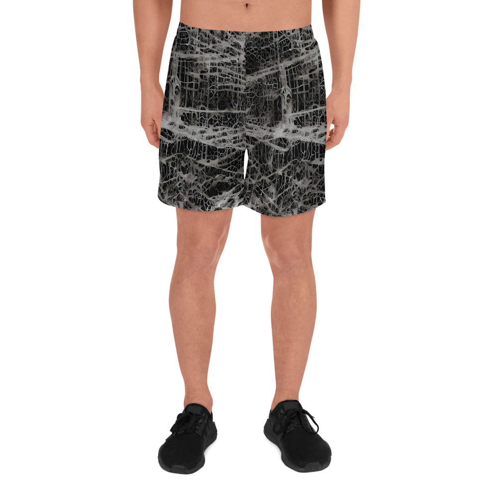 Men's Athletic Shorts - Monochrome Mesh