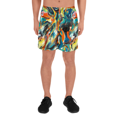 Men's Athletic Shorts - Chromatic Vortex