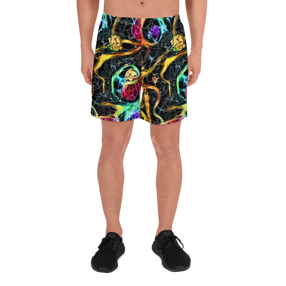 Men's Athletic Shorts - Psychedelic Pulsar