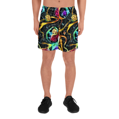 Men's Athletic Shorts - Psychedelic Pulsar