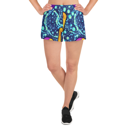 Women’s Athletic Shorts - Cosmic Siblings