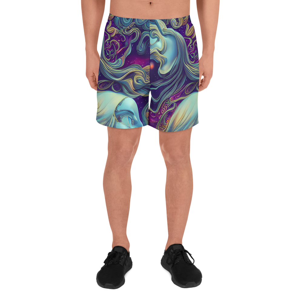 Men's Athletic Shorts - Stellar Waves