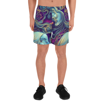 Men's Athletic Shorts - Stellar Waves