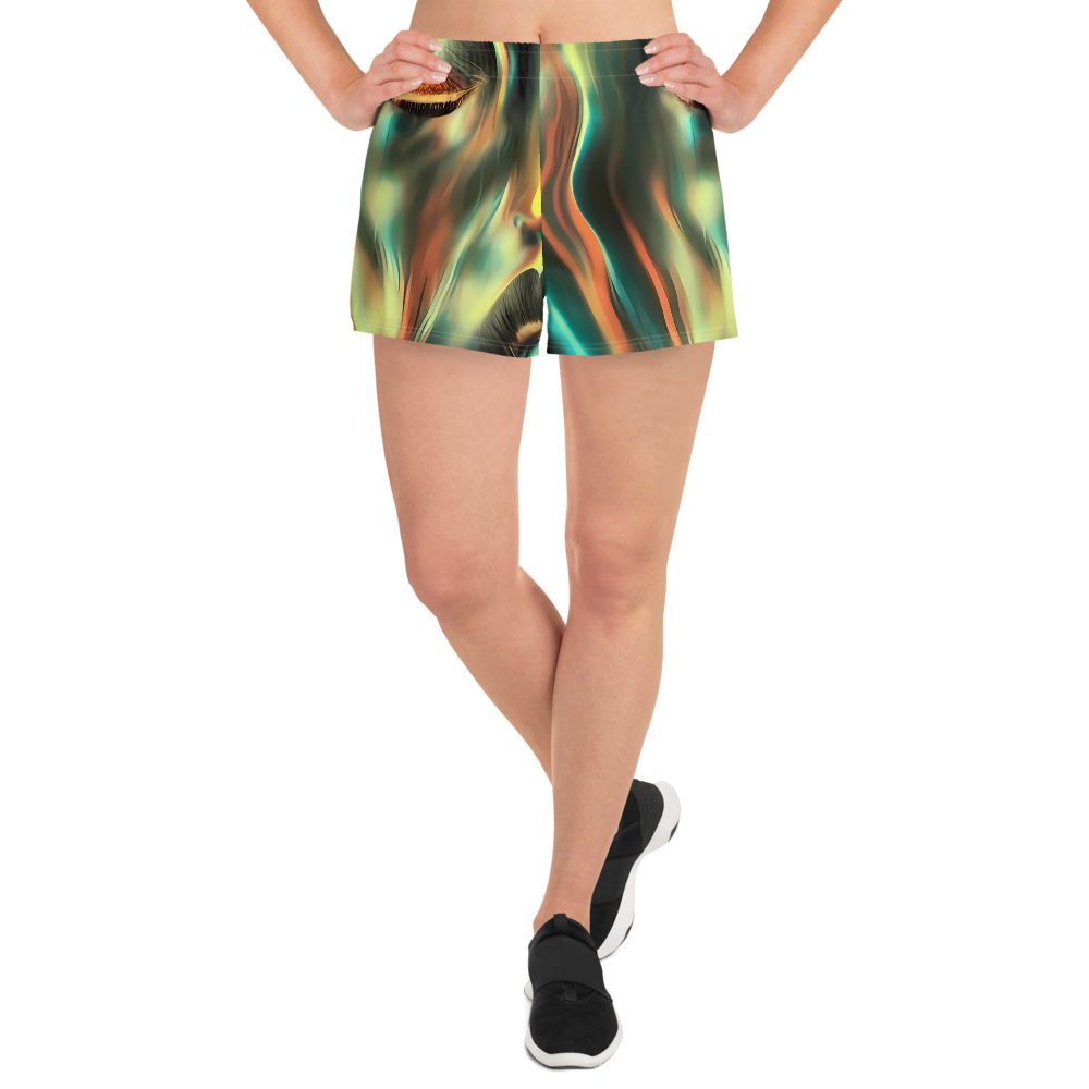 Women’s Athletic Shorts - Newtonian Visage