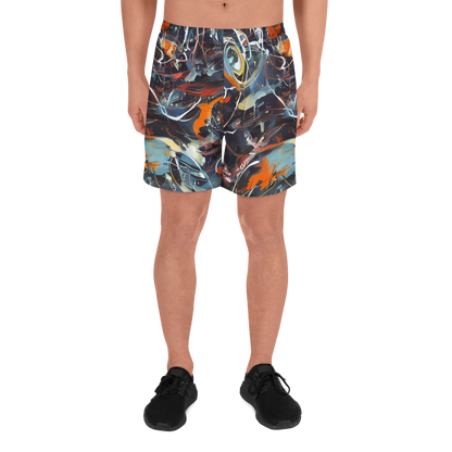 Men's Athletic Shorts - Neo-Splash Labyrinth