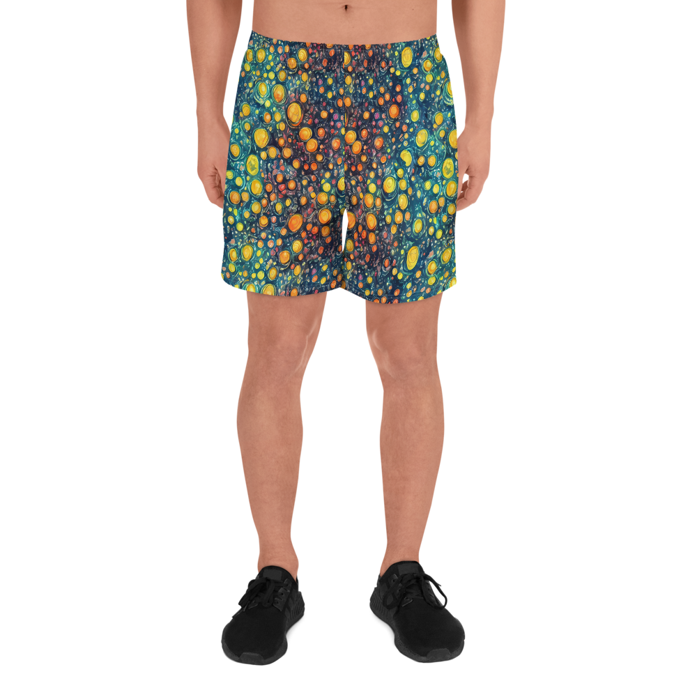 Men's Athletic Shorts - Starry Orbits