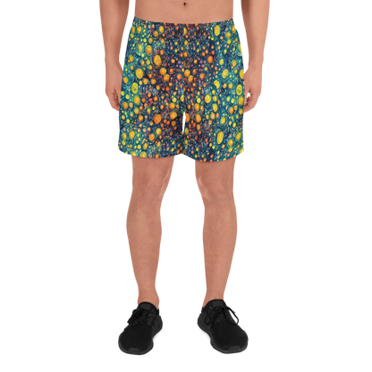 Men's Athletic Shorts - Starry Orbits