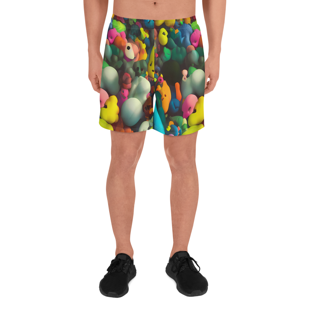 Men's Athletic Shorts - Bubble Pop Art