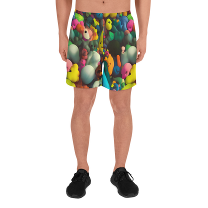 Men's Athletic Shorts - Bubble Pop Art