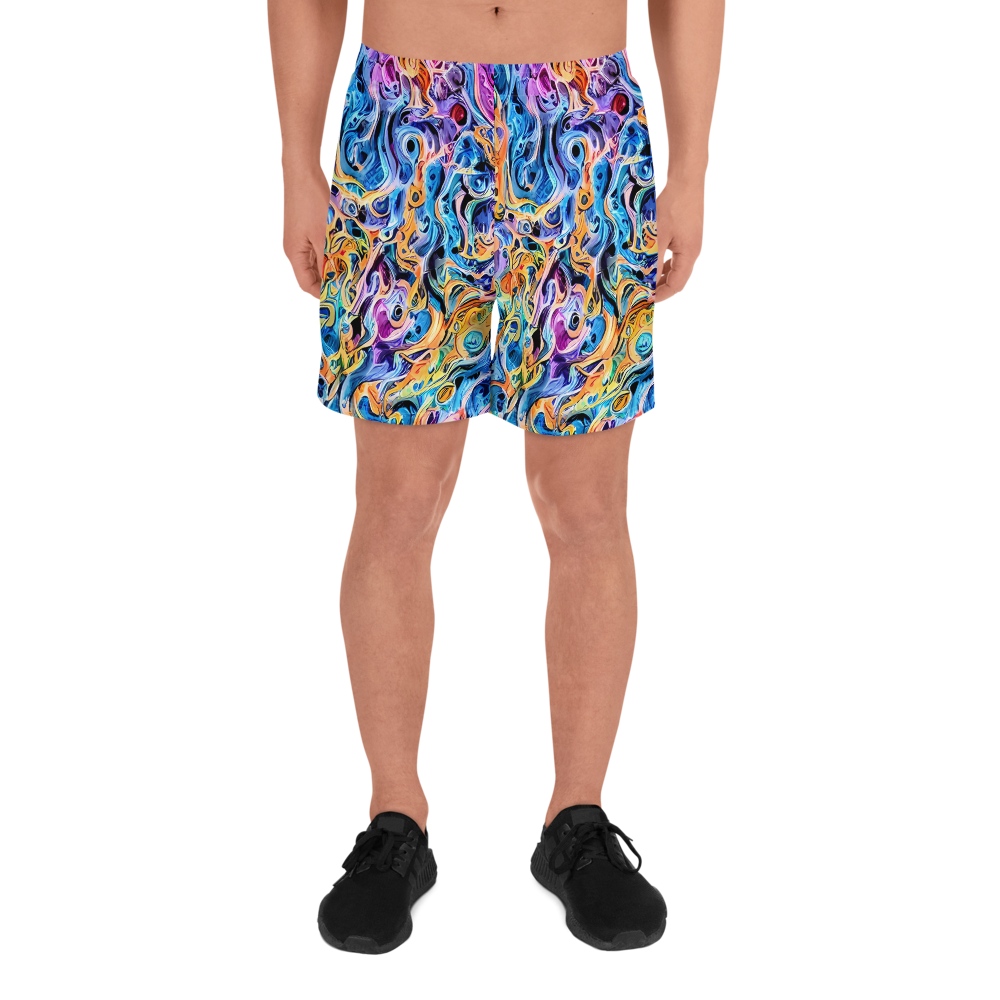 Men's Athletic Shorts - Rococo Vortex