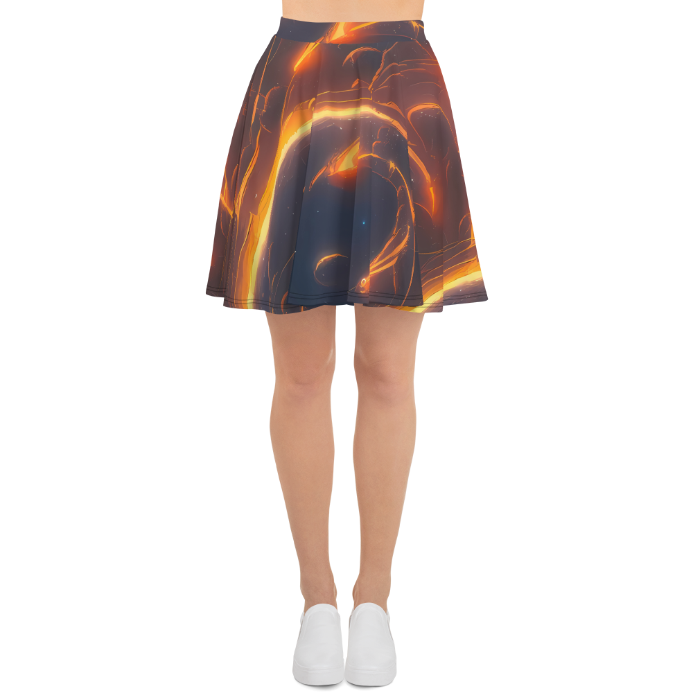 Skater Skirt - Inferno Spirals