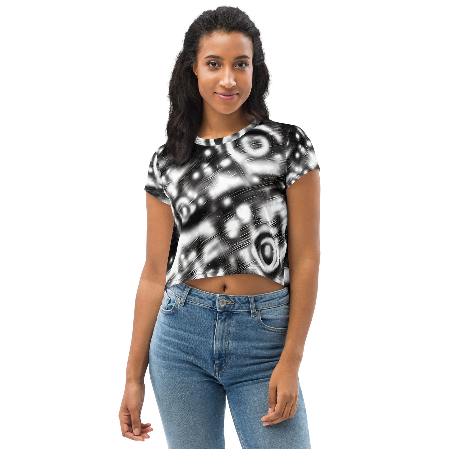 Women's Crop Tee - Bernhard Swirl