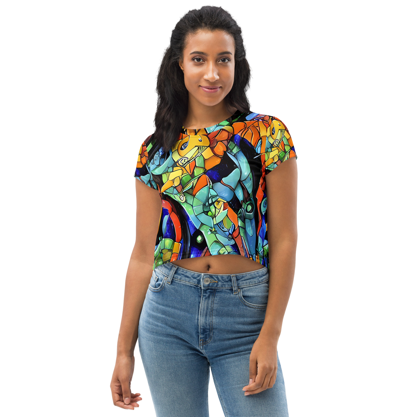 Women's Crop Tee - Cascade Muralista