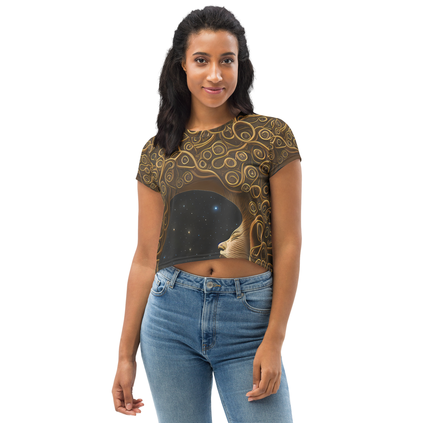 Women's Crop Tee - Ethereal Coils