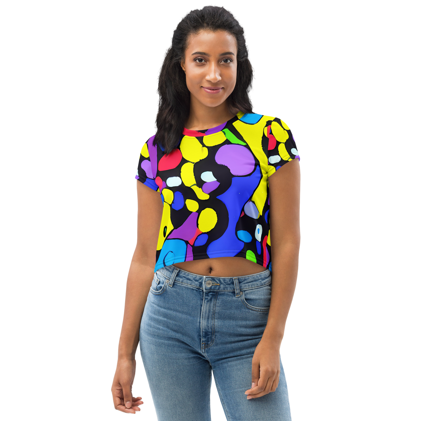 Women's Crop Tee - Miró's Mosaic