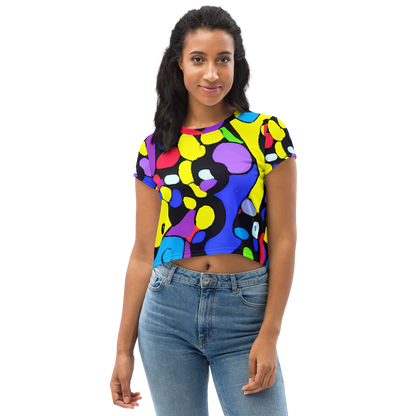 Women's Crop Tee - Miró's Mosaic