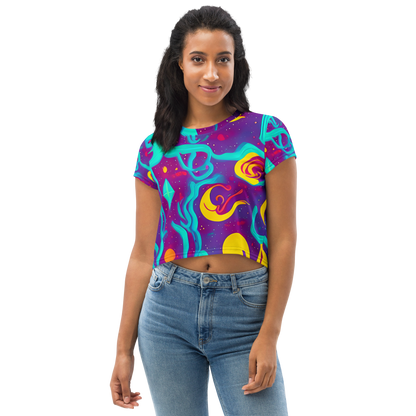 Women's Crop Tee - Cosmic Current