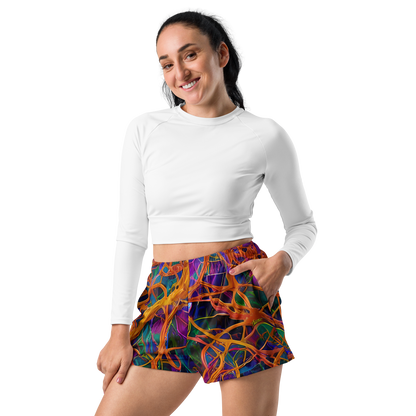 Women’s Athletic Shorts - Spectral Weave