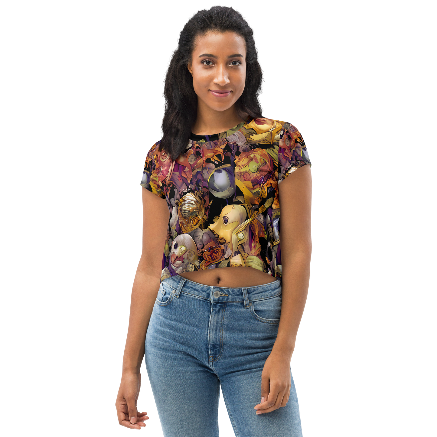 Women's Crop Tee - Arcimboldo Abundance