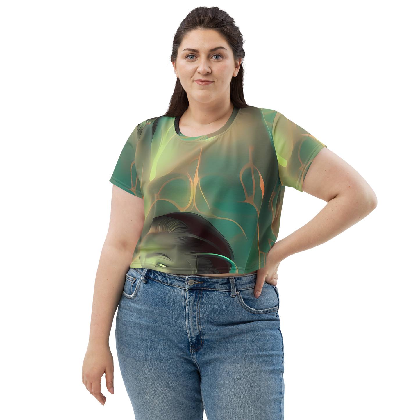 Women's Crop Tee - Spectral Whisper