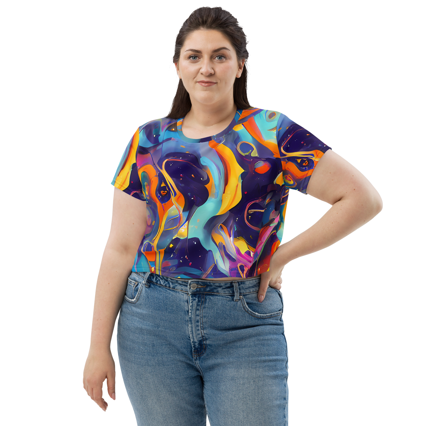 Women's Crop Tee - Whimsical Fusion