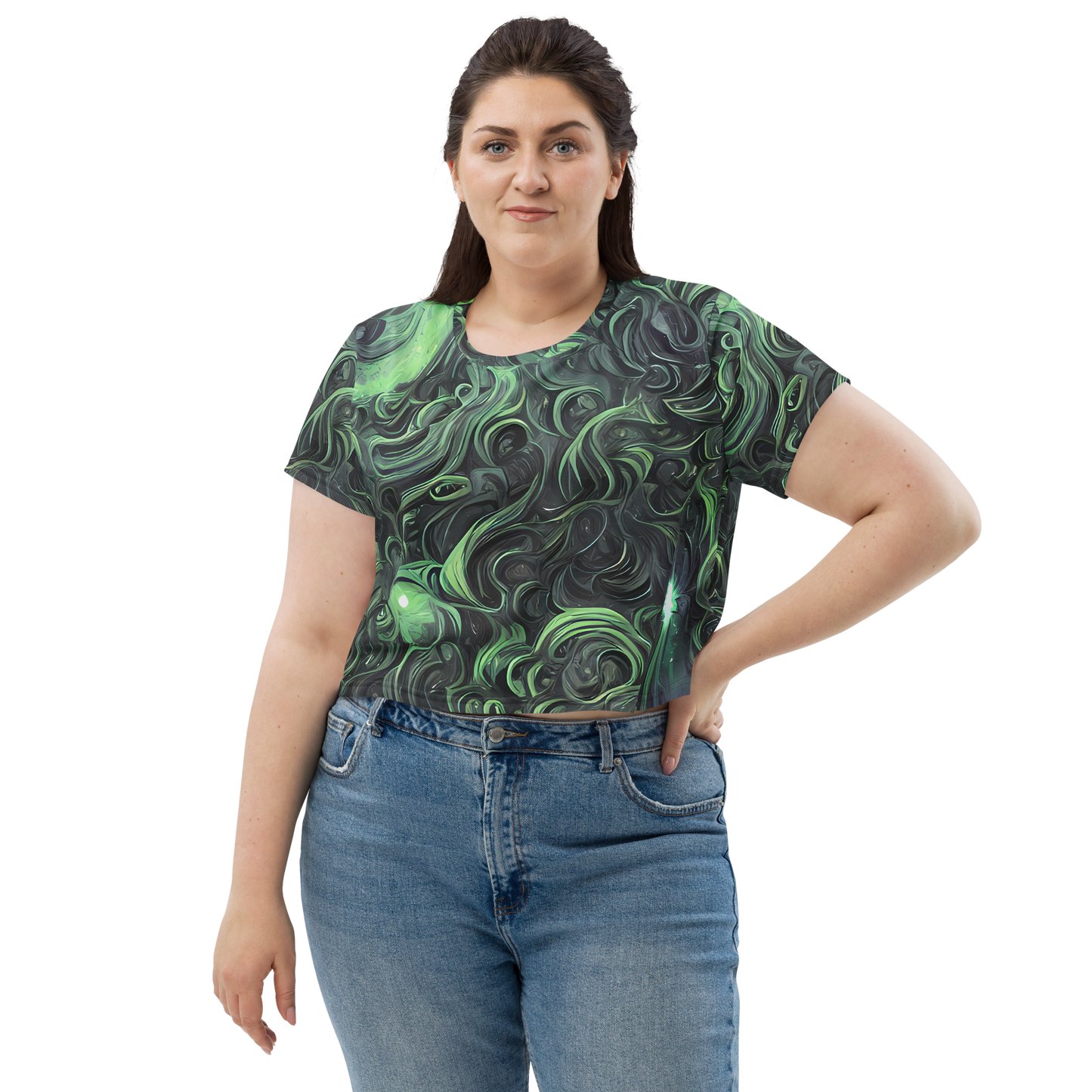 Women's Crop Tee - Savrasov Swirls