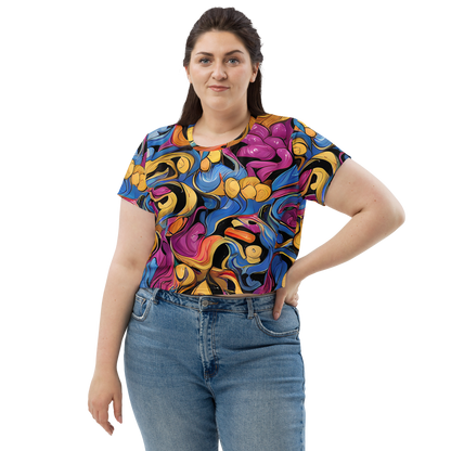 Women's Crop Tee - Bosschaert Whorls