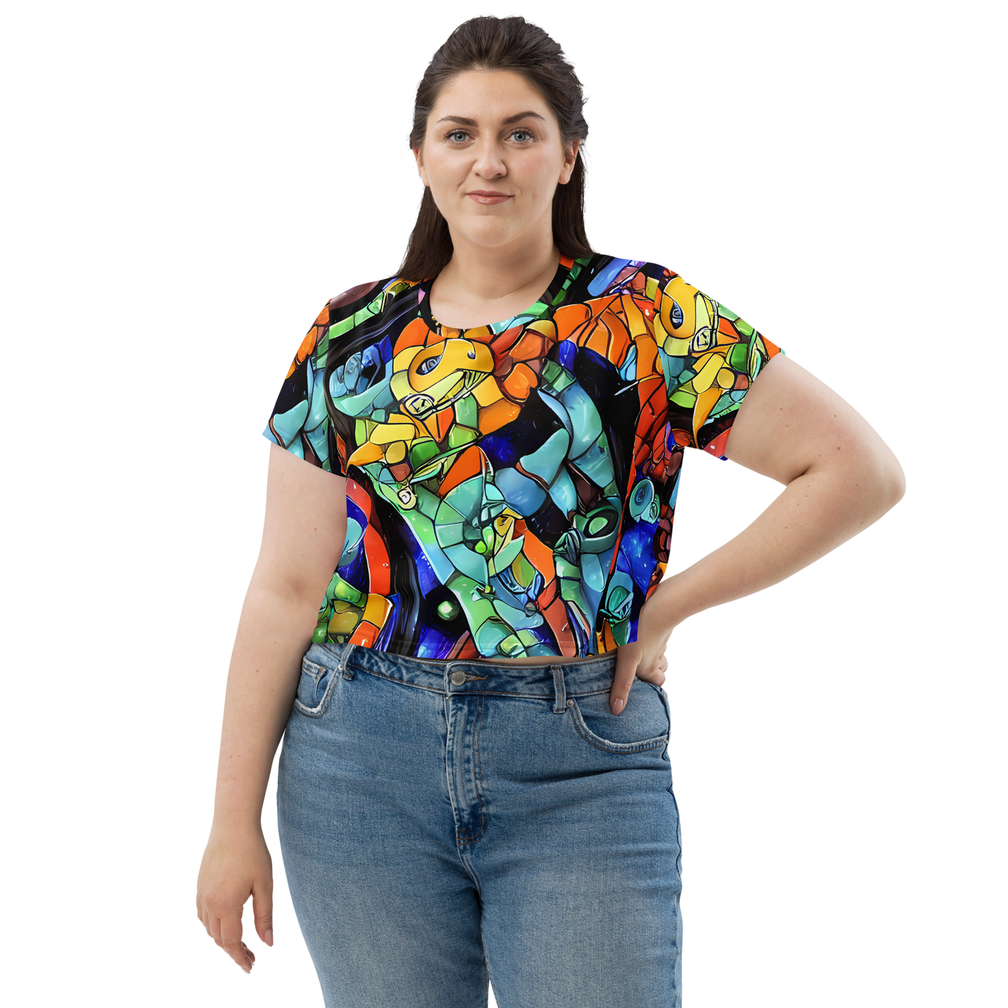 Women's Crop Tee - Cascade Muralista