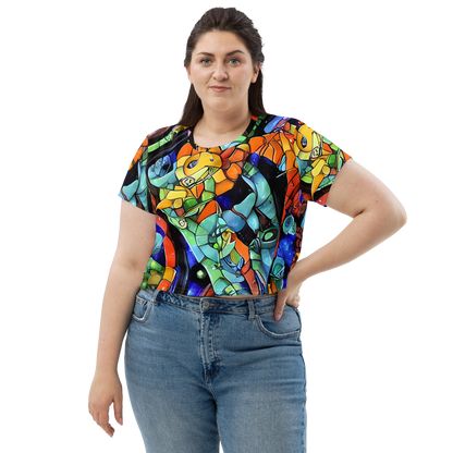 Women's Crop Tee - Cascade Muralista