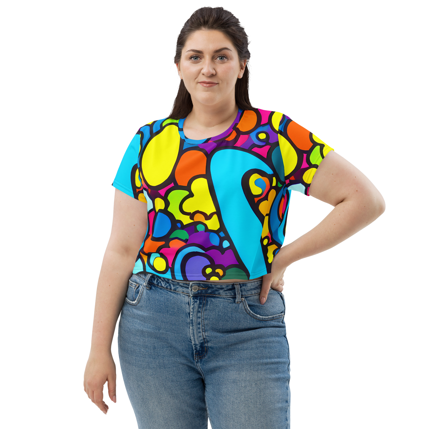 Women's Crop Tee - Pop Playland