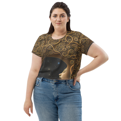 Women's Crop Tee - Ethereal Coils