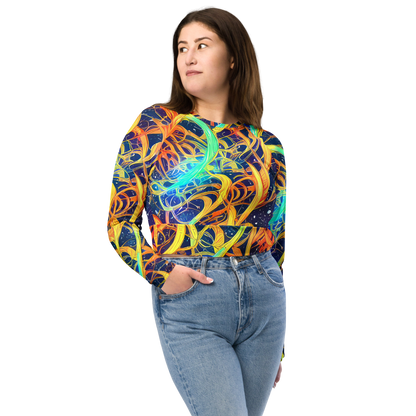 Long Sleeve Crop Top - Granov Vortex