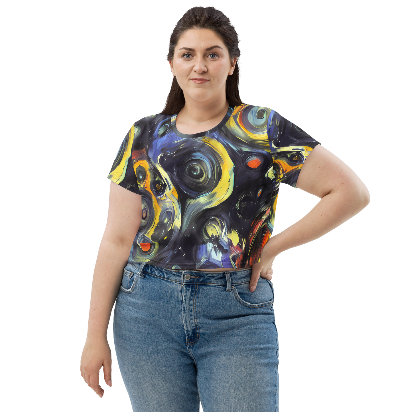 Women's Crop Tee - Corinthian Swirl