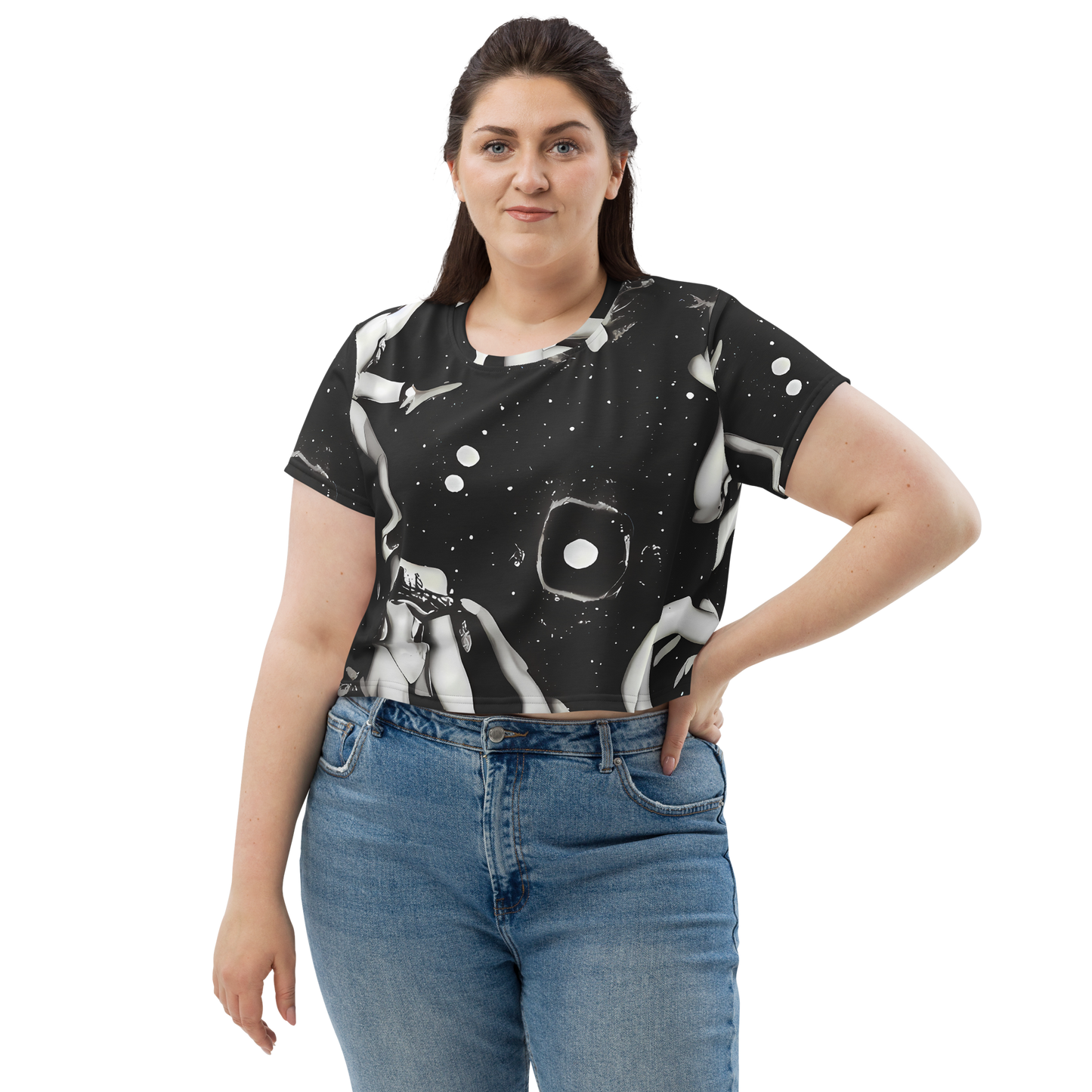 Women's Crop Tee - Galactic Vogue