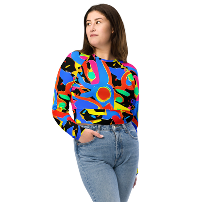 Long Sleeve Crop Top - Orbit Opus