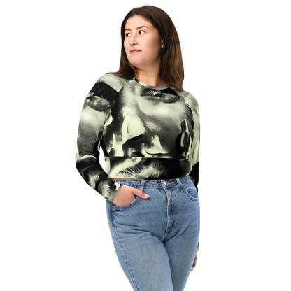 Long Sleeve Crop Top - Shadowed Mystique