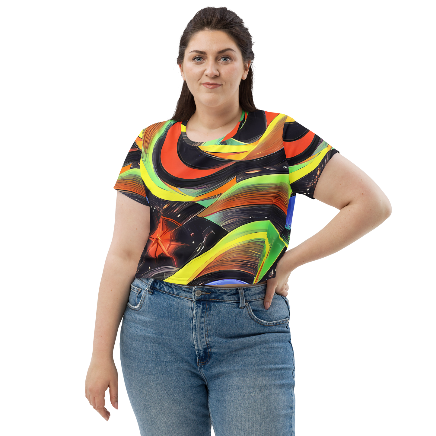 Women's Crop Tee - Tenggren Whirl