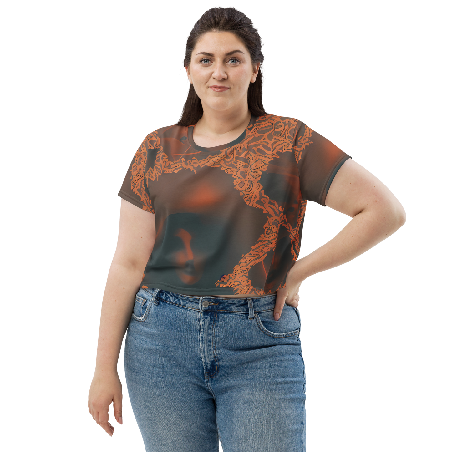 Women's Crop Tee - Chimeric Visage